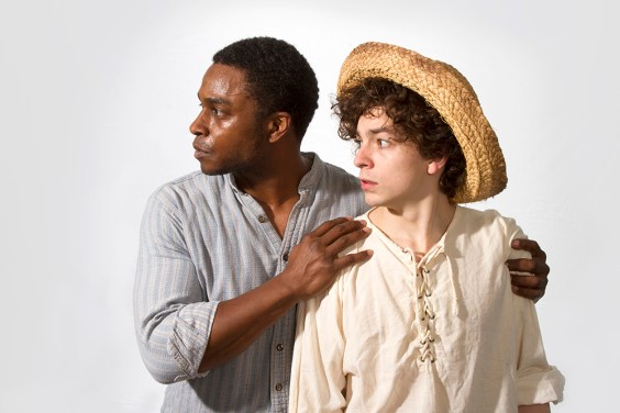 Geoffery Simmons as Jim and Christopher Morson as Huck in Book-It's 